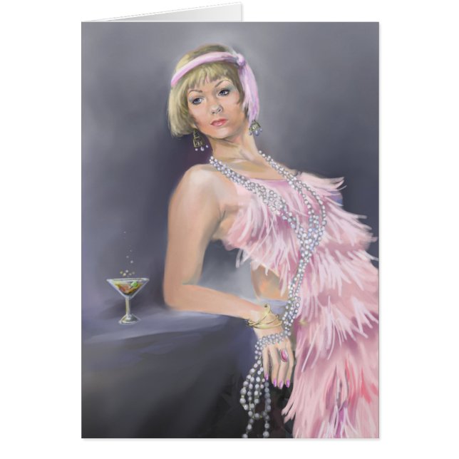 Cartão Placa de Vazio Flapper Springtime (Frente)