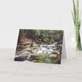 Cartão Placa de Vazio Vermont Falls