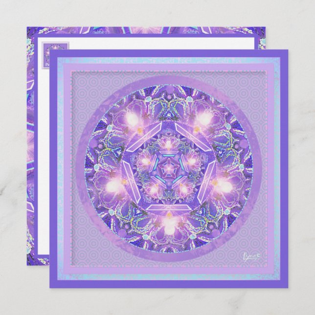 Cartão Placa de vazio W1 roxa (Frente/Verso)