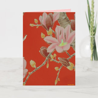 Cartão Placa de Verão Asiática