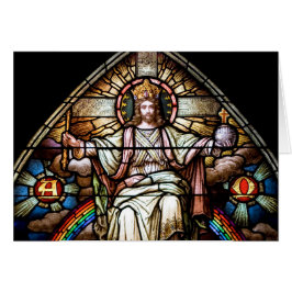 Cartão Placa de vidro estendida Alpha e Omega