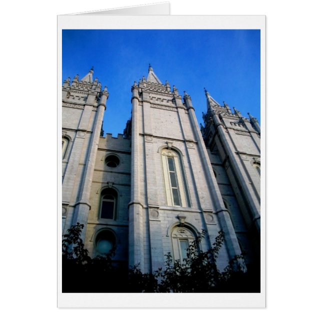 Cartão Placa de visualização de templo (Frente)