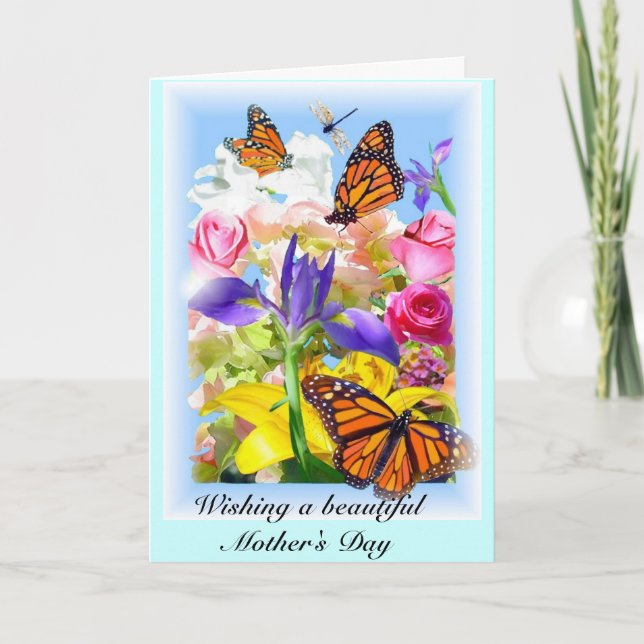 Cartão Placa Dia de as mães (Frente)