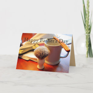 Cartão Placa Dia de os pais Razor de Borda do hetero