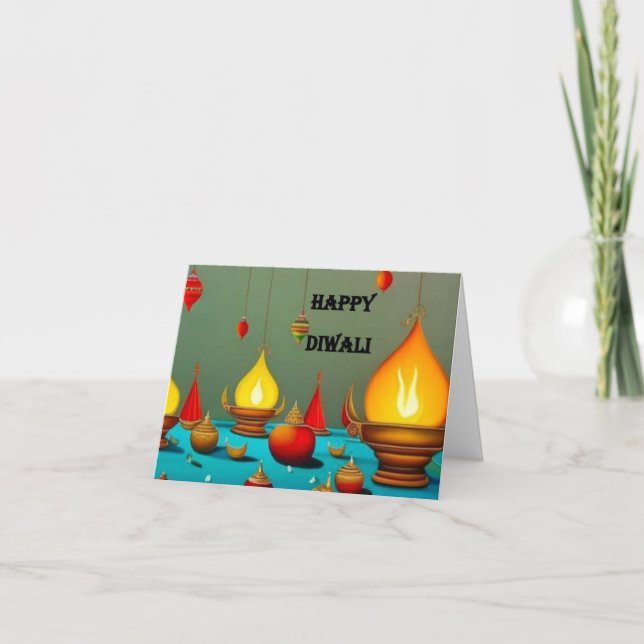 Cartão Placa Diwali 4 (Frente)