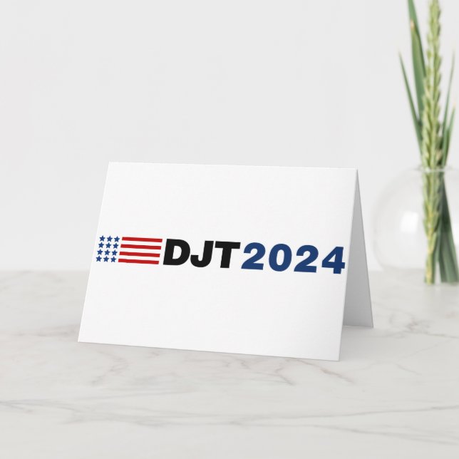 Cartão Placa DJT Trump 2024 (Frente)
