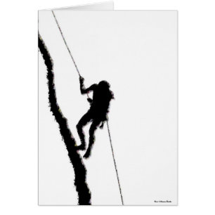 Cartão Placa do alpinista