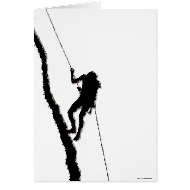 Cartão Placa do alpinista (Frente)