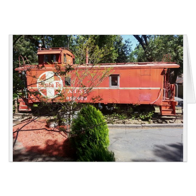 Cartão Placa do comboio (dentro do Vazio) (Frente Horizontal)