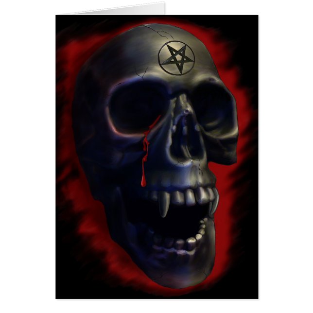 Cartão Placa do Demon Skull 1 (Frente)