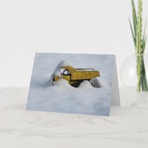 Cartão Placa dobrada de 5"x7" Flor de Neve