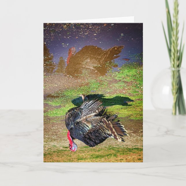 Cartão Placa dobrada de 5"x7" | Thomas in the Puddle (Frente)