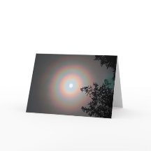 Placa dobrada de 7"x5" | Winter Moon Halo