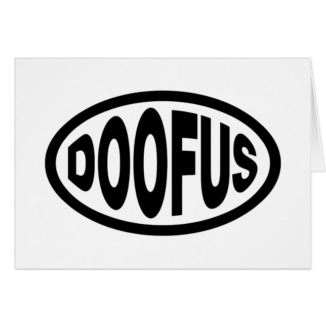 CARTÃO PLACA DOOFUS (Frente Horizontal)