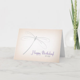 Cartão Placa Dragonfly Birthday