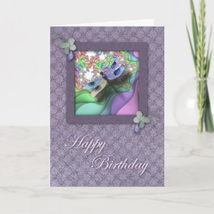 Cartão Placa Dragonfly Birthday