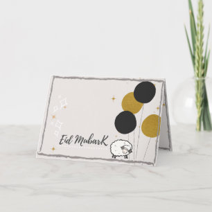 Cartão Placa Eid Al-Adha