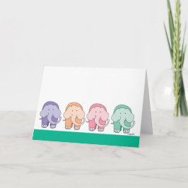 Cartão Placa elefante Whimsical De 16 Pés