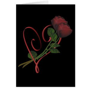 Cartão Placa Elegante do Coração Vermelho do Rosa verme