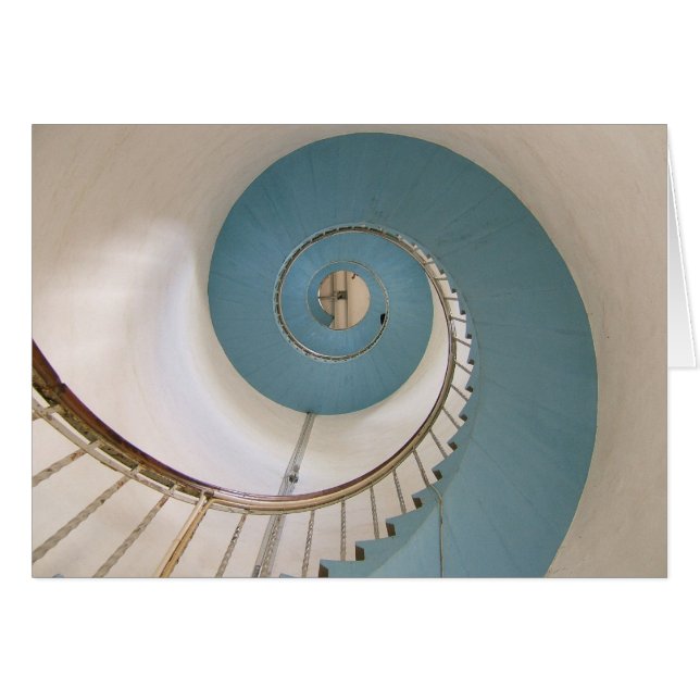 Cartão Placa Espiral do Farol Lyngvik (Frente Horizontal)