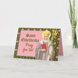Cartão Placa Etheldreda (Audrey) (P 003)