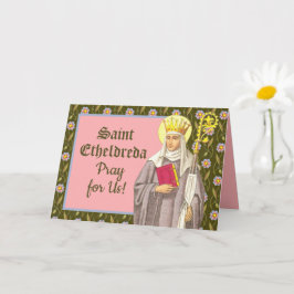 Cartão Placa Etheldreda (Audrey) (P 003)