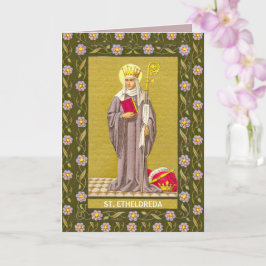Cartão Placa Etheldreda (Audrey) (P 003)