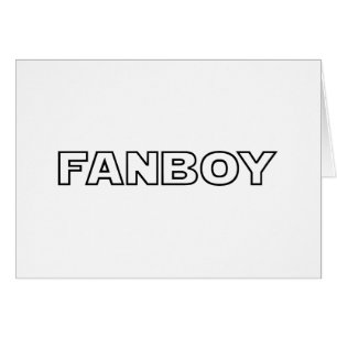CARTÃO PLACA FANBOY