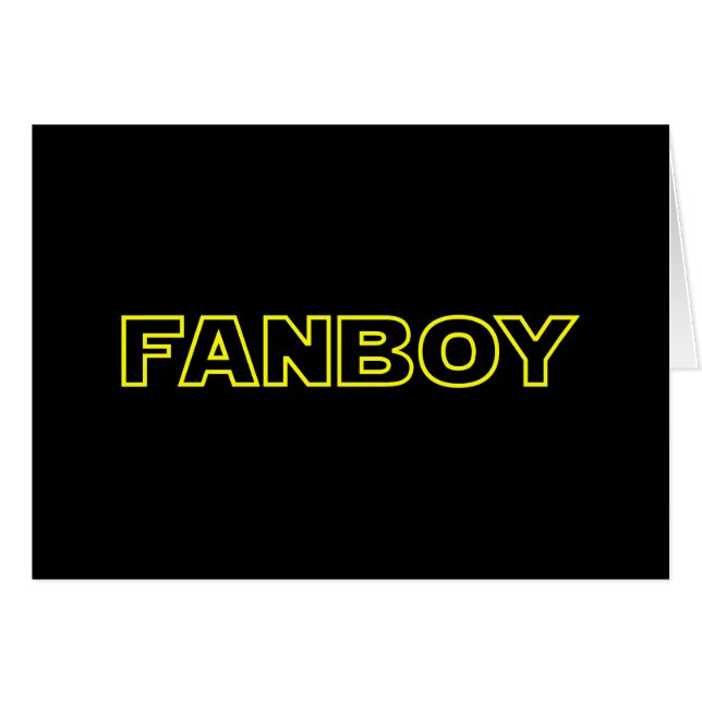 CARTÃO PLACA FANBOY (Frente Horizontal)