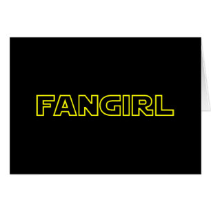 CARTÃO PLACA FANGIRL