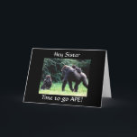 Cartão PLACA "FELIZ aniversário de 30 anos SISTER" DE FOR<br><div class="desc">Este macaco de bobo está aqui para dizer FELIZ aniversário de 30 anos PARA SUA **IRMÃ** de uma forma muito engraçada. obrigado que você passe por uma das minhas oito lojas!!!</div>