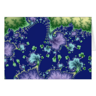 Cartão Placa flutuante - Fractal