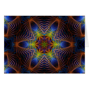 Cartão Placa FractalBlue-Star