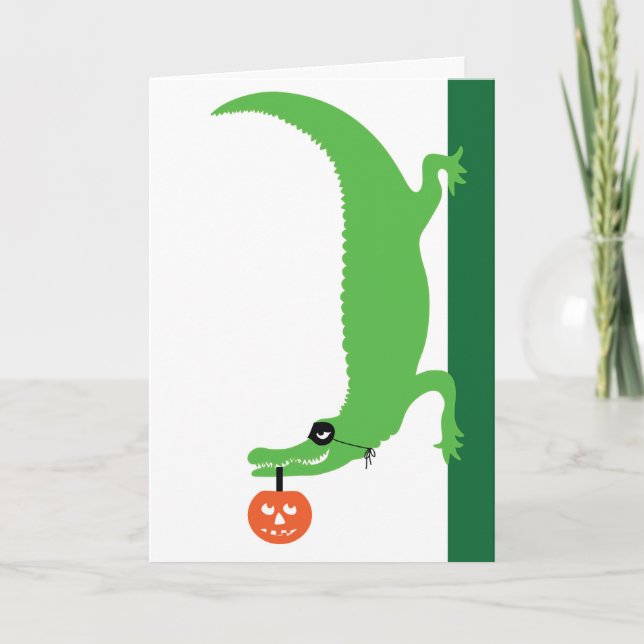 Cartão Placa Gator Halloween (Frente)