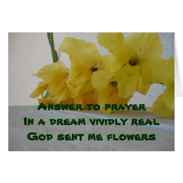 Cartão Placa Glads/Answer (Frente Horizontal)