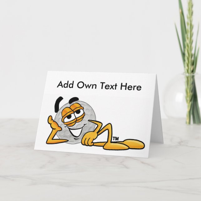 Cartão Placa Golf Lover - Todos Ocasião - Adicionar Texto (Frente)