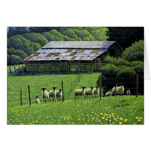 Cartão Placa Greener Pastures