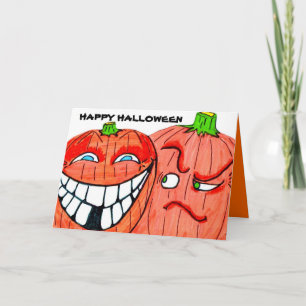 Cartão placa HALLOWEEN PUMPKIN bobo