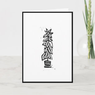 Cartão Placa impressão de bloco de árvore de borracha