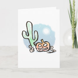 Cartão Placa Jack-O-Lanterna do Deserto {Halloween}