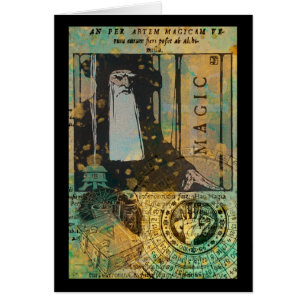 Cartão Placa Magic Wizard