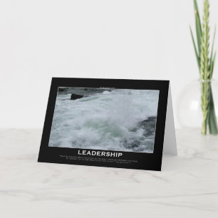 Cartão Placa Motivacional LIDERSHIP