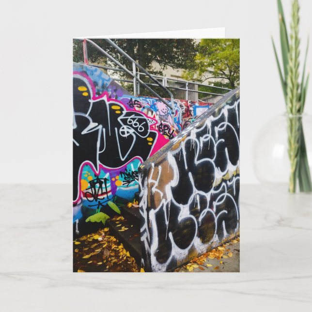 Cartão Placa nº 1 da coleção de grafites (Frente)