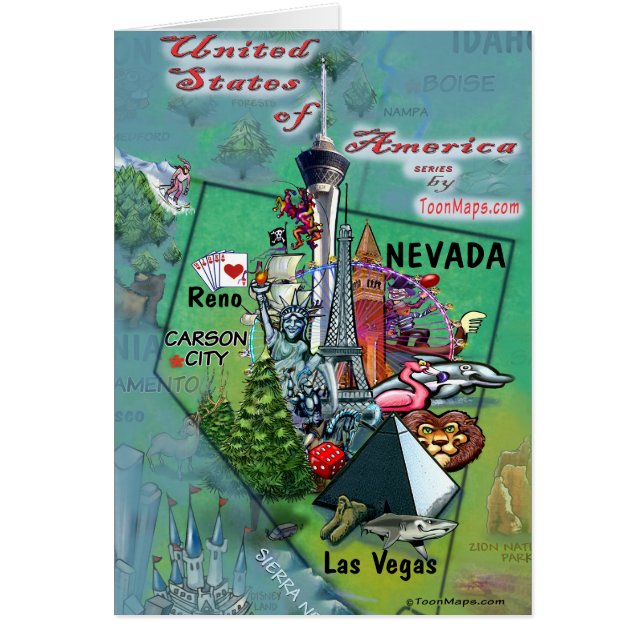 Cartão Placa Nevada USA (Frente)