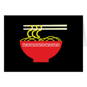 Cartão Placa Noodles