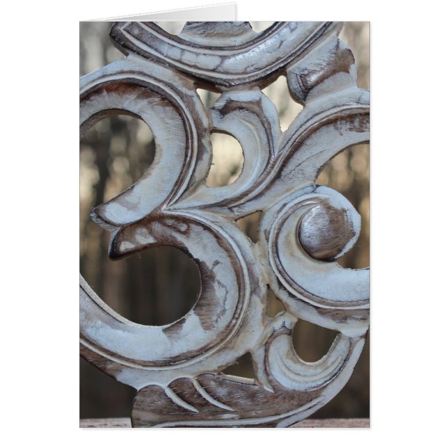 Cartão Placa Om/ AUM (Frente)