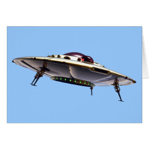 Cartão Placa OVNI Metálica