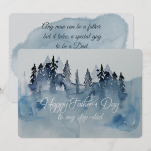 Cartão Placa passo-Pai do Dia de os pais feliz