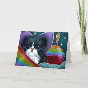 CARTÃO PLACA PERSONALIZADA DE CUPCAKE DE ANIVERSÁRIO