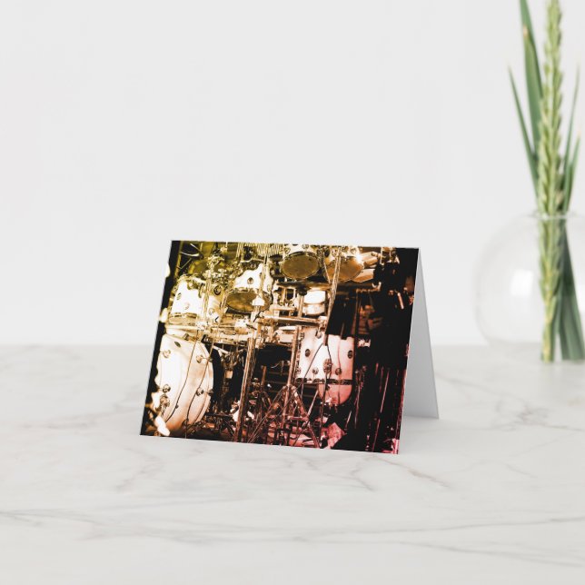 Cartão Placa personalizada do kit de tambor (Frente)